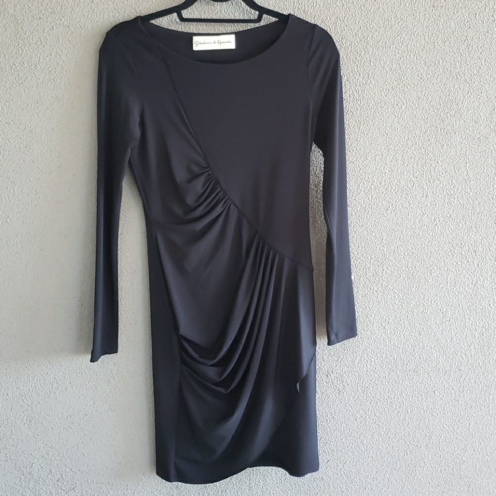 Graham and Spencer LS Black Dress